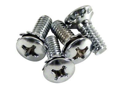 1963-1967 Corvette Latch Plate Screws. Softtop/Hardtop 4 Piece Set