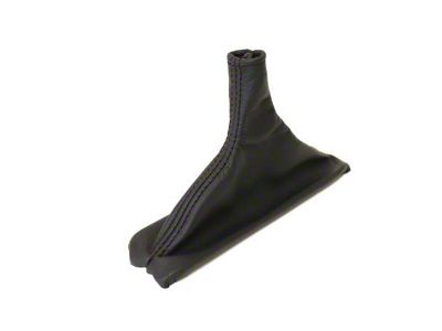 Leather Shift Boot; Black (90-96 Corvette C4 w/ Automatic Transmission)