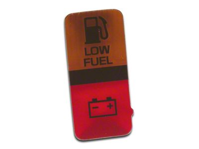 1980-1982 Corvette Lens. Low Fuel /Battery Warning