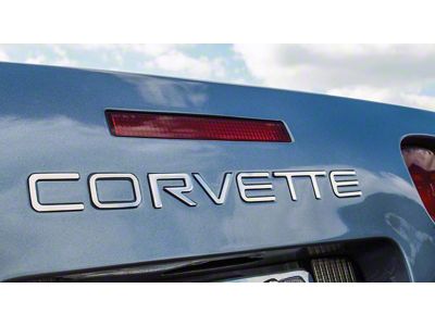 1991-1996 Corvette Letter Set. Rear - Polished Stainless Steel