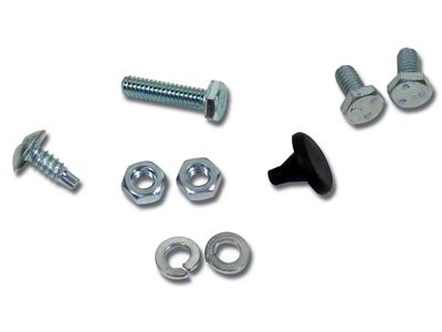 1966-1967 Corvette License Bracket Bolt Set. 427 Automatic with Air Conditioning