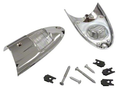 1956-1957 Corvette License Lights. with Fasteners