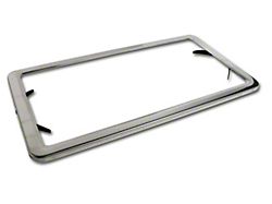 Auto Accessories of America License Plate Frame. Stainless Steel (63-75 Corvette C2 & C3)