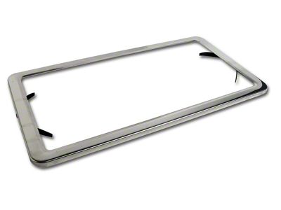 1963-1975 Corvette License Plate Frame. Stainless Steel