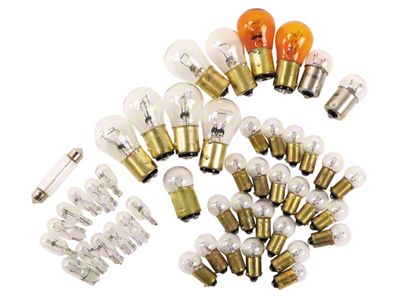 Light Bulb Kit; 47-Piece (1977 Corvette C3)