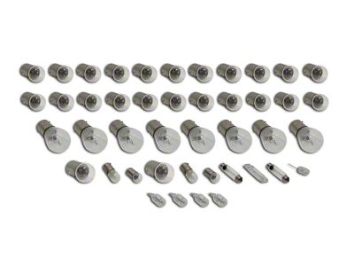 Light Bulb Kit; 47-Piece (74-76 Corvette C3)