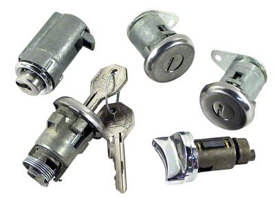 1961-1962 Corvette Lock Set. Ignition, Doors, Glove Box and Trunk