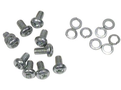 1956-1959 Corvette Lower Fan Shroud Screws. 9 Piece Set
