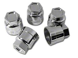 1985-1996 Corvette Lug Nut Covers. Chrome 5 Piece Set