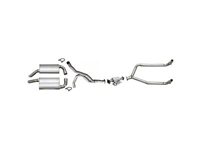 Manifold-Back Catted Exhaust System with Low Profile Mufflers (1980 Corvette C3)