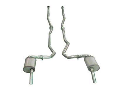 Manifold-Back Exhaust System with Low Profile Mufflers (74-79 350 L82 V8 Corvette C3 w/ Manual Transmission)