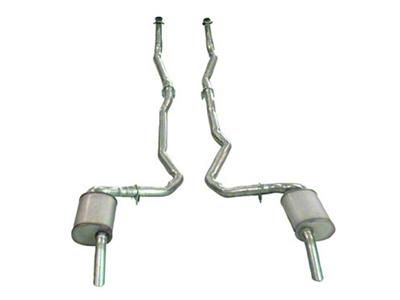 Manifold-Back Exhaust System with Low Profile Mufflers (75-79 350 V8 Corvette C3 w/ Manual Transmission)