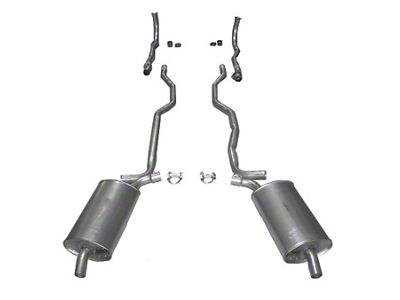 Manifold-Back Exhaust System with Separate Secondary Pipe and Muffler (1963 Corvette C2 w/ Automatic Transmission or Low Horsepower)