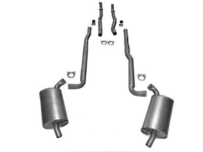 Manifold-Back Exhaust System with Separate Secondary Pipe and Muffler (66-67 327 V8 Corvette C2 w/ Manual Transmission)