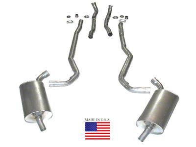 Manifold-Back Exhaust System with Separate Secondary Pipe and Mufflers (70-72 454 V8 Corvette C3 w/ Manual Transmission)