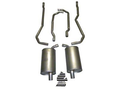 Manifold-Back Exhaust System with Separate Secondary Pipe and Mufflers (1973 350 V8 Corvette C3 w/ Manual Transmission)