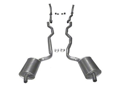 Manifold-Back Exhaust System with Welded Secondary Pipe and Muffler (1963 Corvette C2 w/ Automatic Transmission or Low Horsepower)