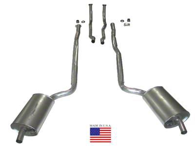 Manifold-Back Exhaust System with Welded Secondary Pipe and Muffler (64-65 Corvette C2 w/ Manual Transmission)