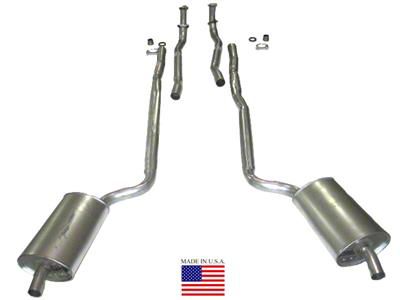 Manifold-Back Exhaust System with Welded Secondary Pipe and Muffler (66-67 327 V8 Corvette C2 w/ HiPo)
