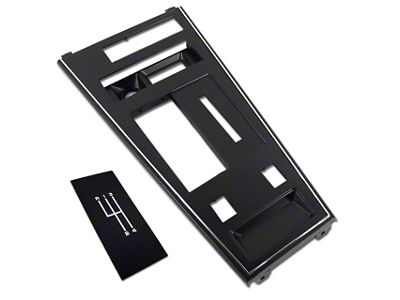 Manual Shifter Console Plate Kit with Power Windows (77-81 Corvette C3)
