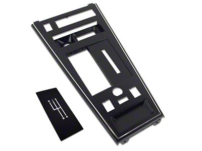 Manual Shifter Console Plate Kit with Power Windows/Mirrors/Rear Defrost (80-81 Corvette C3)