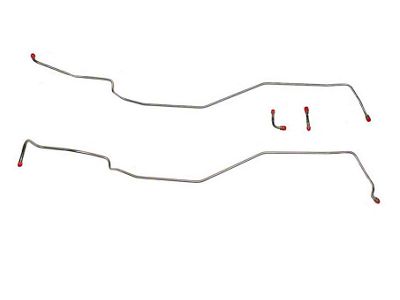 1970-1976 Corvette Mild Steel Transmission Cooler Lines 4pc Set