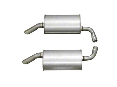 Mufflers; 2-Inch Round (1974 Corvette C3)