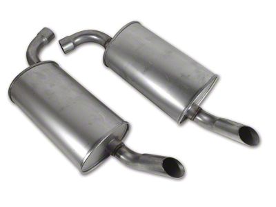 Mufflers; 2.25-Inch Round (75-77 Corvette C3)