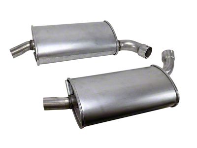 Mufflers; 2.50-Inch Off-Road/N11 (63-67 Corvette C2)