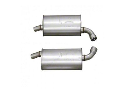 Mufflers; 2.50-Inch Round (1973 Corvette C3)