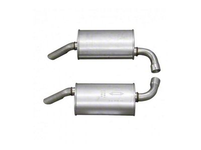 Mufflers; 2.50-Inch Round (1974 Corvette C3)