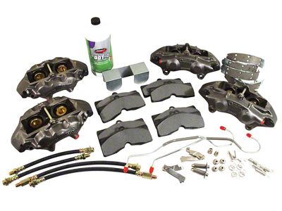 1965-1982 Corvette New Delco Moraine Brake Caliper Set No.2 With OE Style Lip Seals and Park Brake Kit