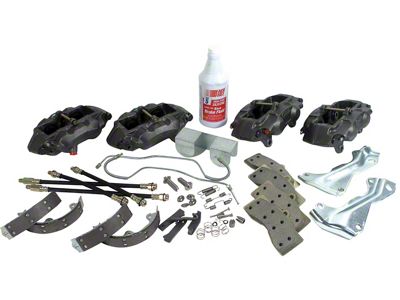 1965-1982 Corvette New Delco Moraine Branded Caliper Set No.2 With O-Ring Seals and Park Brake Kit