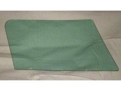 Non-Date Coded Door Glass; Soft Ray Green Tint; Driver Side (63-67 Corvette C2 Convertible)