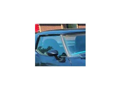 Non-Date Coded Door Glass; Soft Ray Green Tint; Passenger Side (74-75 Corvette C3 Convertible)