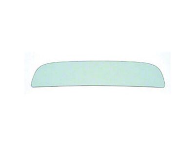 Non-Date Coded Rear Window Glass; Soft Ray Green Tint; (73-77 Corvette C3)