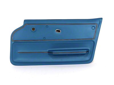NQP Convertible Door Panel Trim; Bright Blue; Driver Side (65-66 Corvette C2 Convertible)