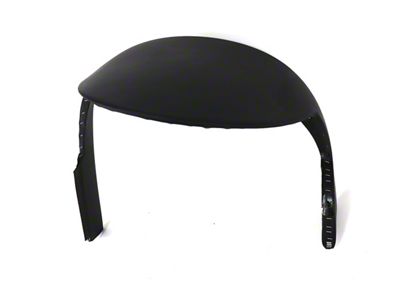 NQP Dash Pad; Black; Driver Side (65-67 Corvette C2)
