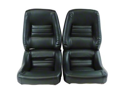 OE Spec Leather/Vinyl Mounted 4-Inch Bolster Seat Upholstery (79-82 Corvette C3)