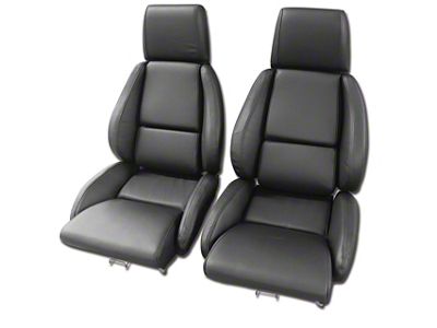 OE Spec Leather/Vinyl Mounted Standard Seat Upholstery without Perforations (84-88 Corvette C4)