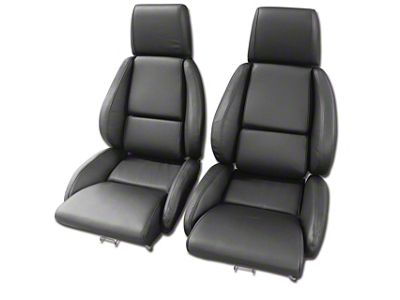 CA OE Spec Leather/Vinyl Mounted Standard Seat Upholstery without Perforations (84-88 Corvette C4)