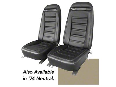 OE Spec Leather/Vinyl Seat Upholstery (73-74 Corvette C3)