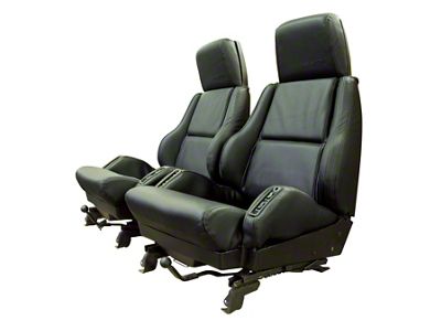 OE Style Leather-Like Vinyl Sport Seat Upholstery without Perforated Inserts (84-88 Corvette C4)