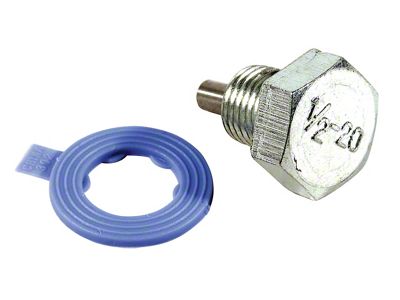1953-1996 Corvette Oil Drain Plug. with Gasket Magnetic