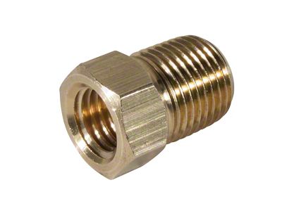 1956-1967 Corvette Oil Line Fitting In Block - Brass