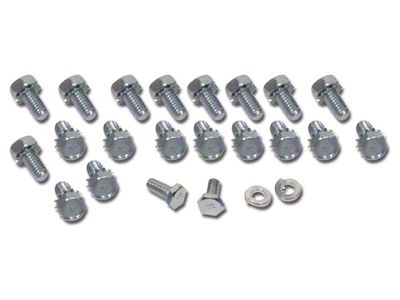 1965-1974 Corvette Oil Pan Bolt Set. L Headmark - 396/427 24 Piece