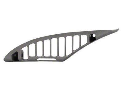 1990-1991 Corvette Outer Air Conditioning Dash Vent Grilles - Grey Metallic Finish