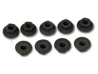 1963-1967 Corvette Outer Heater Box Cover Nuts. with Air Conditioning 9 Piece
