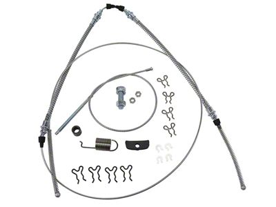Parking Brake Cable Kit; Front and Rear (67-82 Corvette C2 & C3)