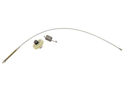 Parking Brake Cable Kit; Front; Stainless Steel (67-82 Corvette C2 & C3)